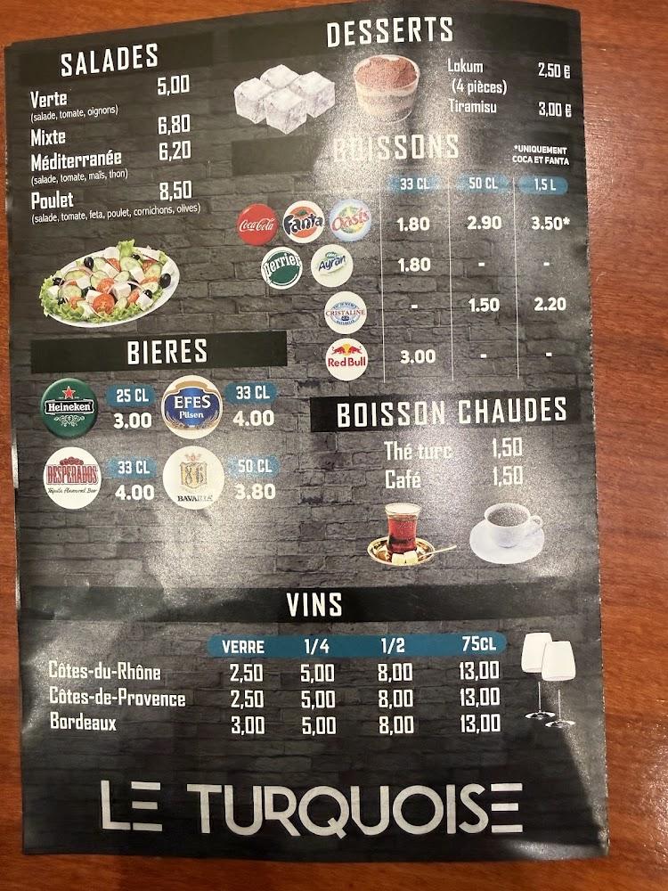 Le Turquoise Belfort (Chez Mahmut) - Menu Image 1